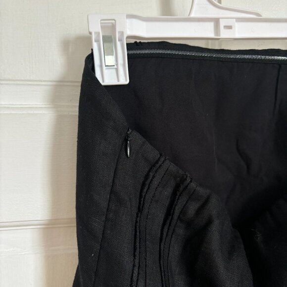 DISSH Dulce Mini Dress Black Linen Short Strapless Tube Layered Zip 34 5712 - Picture 5 of 10